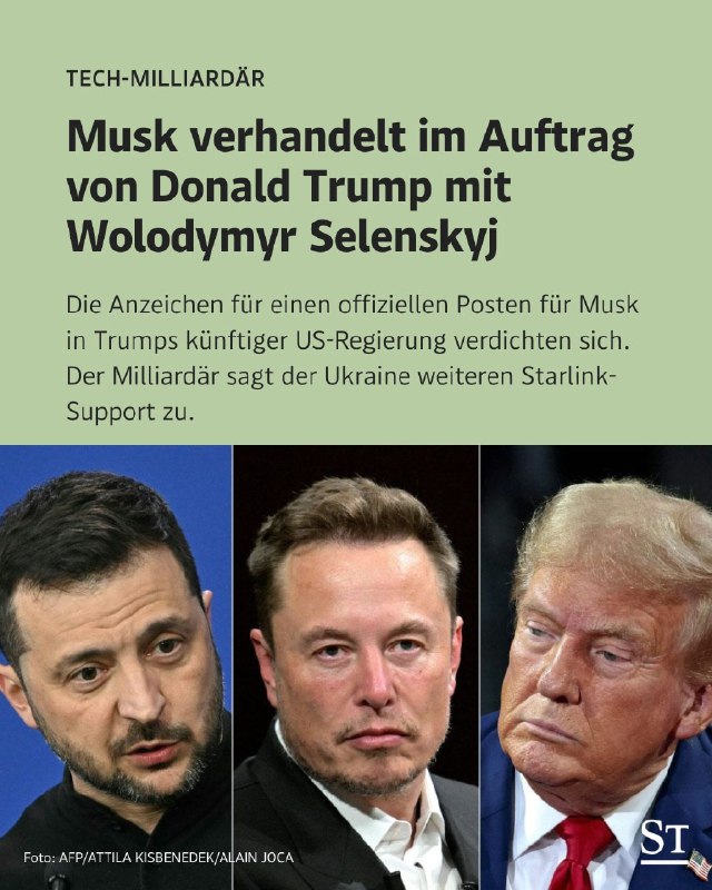 *Kabinettsposten für Elon Musk immer wahrscheinlicher*