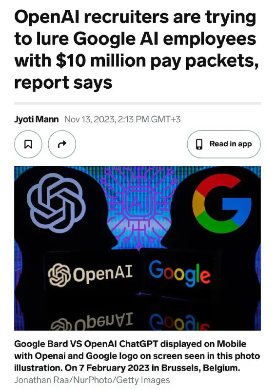 **OpenAI предлагает работникам Google в области …