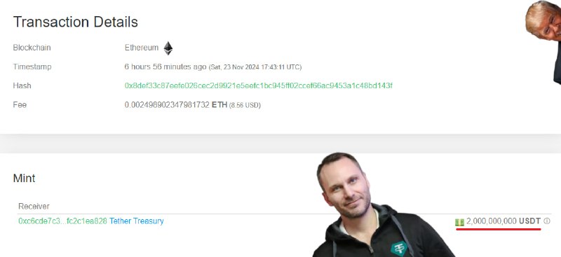 ***💲*** **Tether напечатал еще 2 млрд …