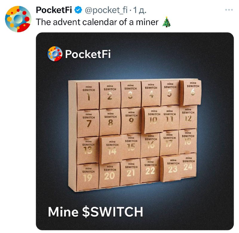 ***🟥*** [**PocketFi**](https://t.me/pocketfi_bot/Mining?startapp=48184826) **mayning qilish 24 dekabrda …