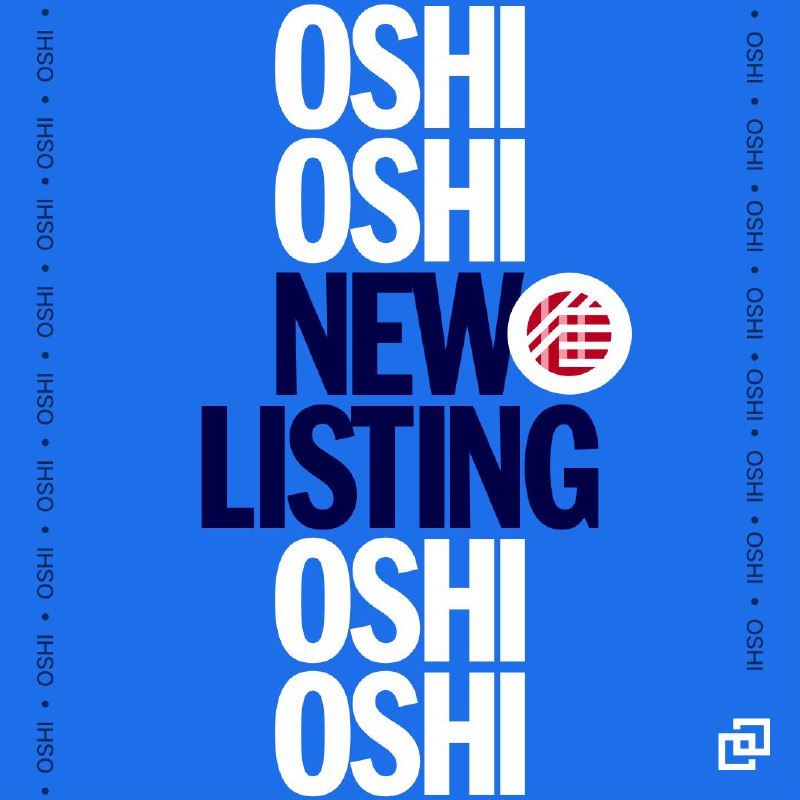 Oshi Token has landed on Bittrex …
