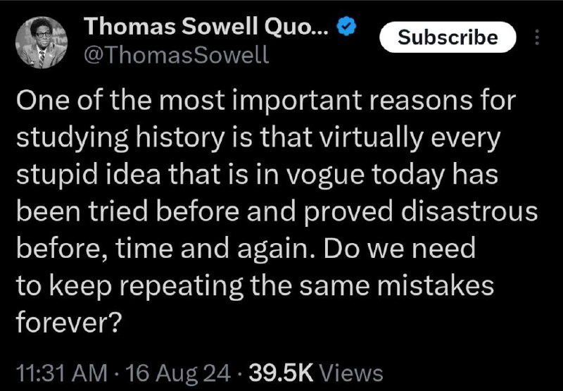 Thomas Sowell is a national treasure.