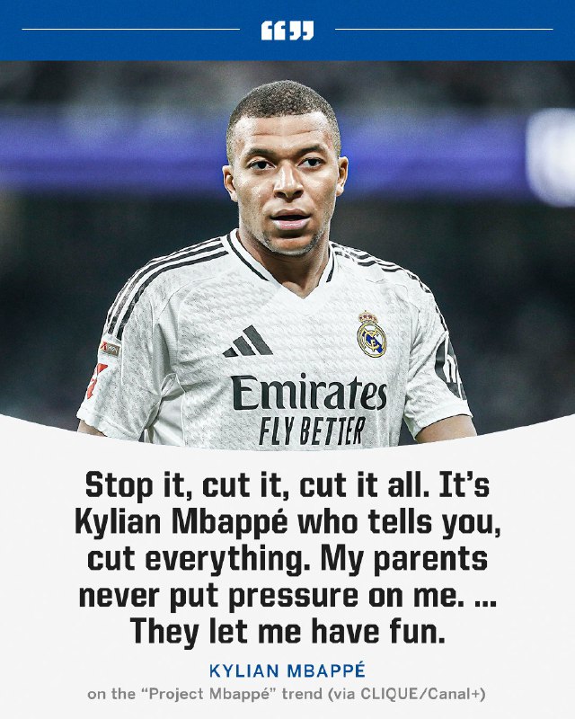 Kylian Mbappé isn't a fan of …