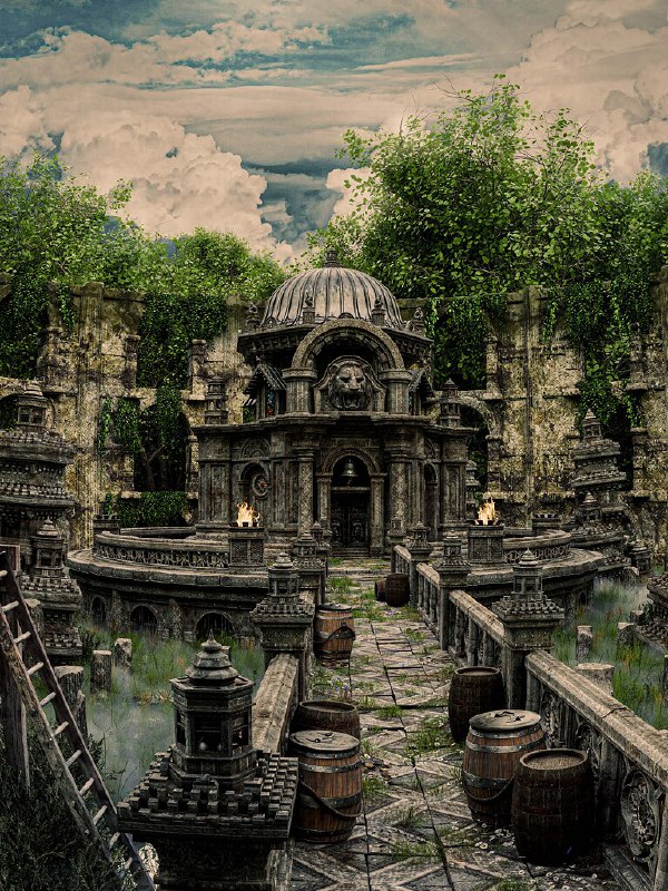 **Flooded Mausoleum Grounds**