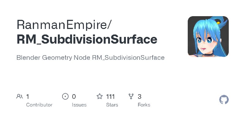 ***🔥******🆙******✅*** [FREE] GeonNodes-based free Subdivision Surface modifier is here: https://youtu.be/eVbQn5d9RrU