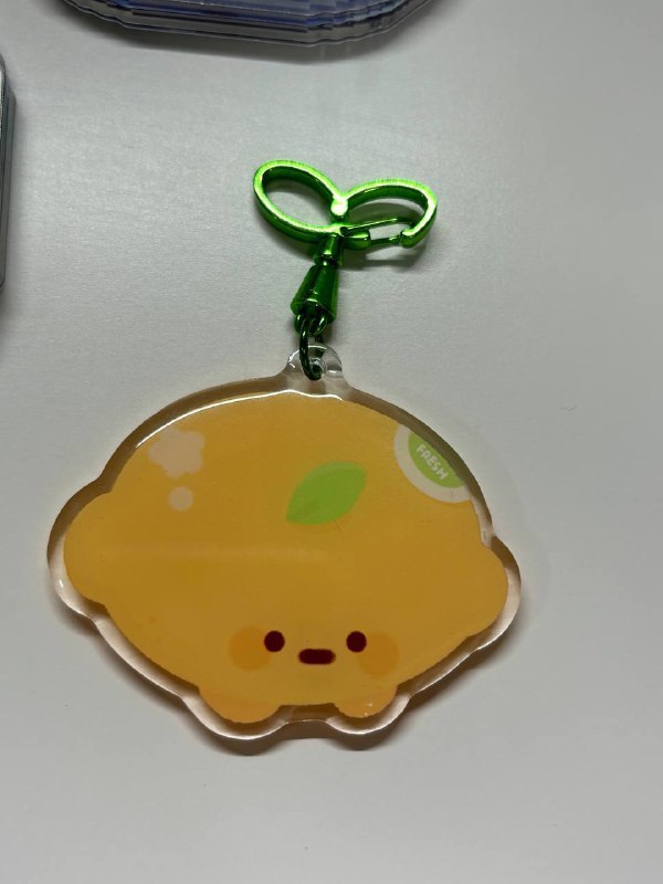 Epoxy lemon keychain w sprout! (Ignore …