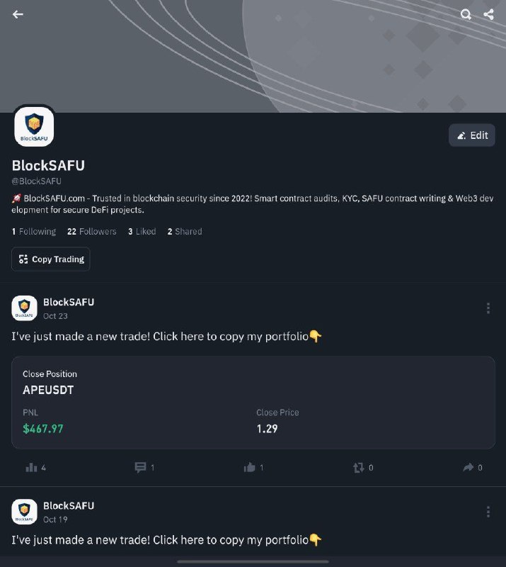 ***?*** Follow BlockSAFU on Binance Square! …