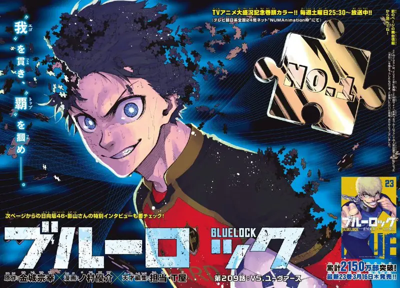 **"Blue Lock" Manga Series has 21.5 …
