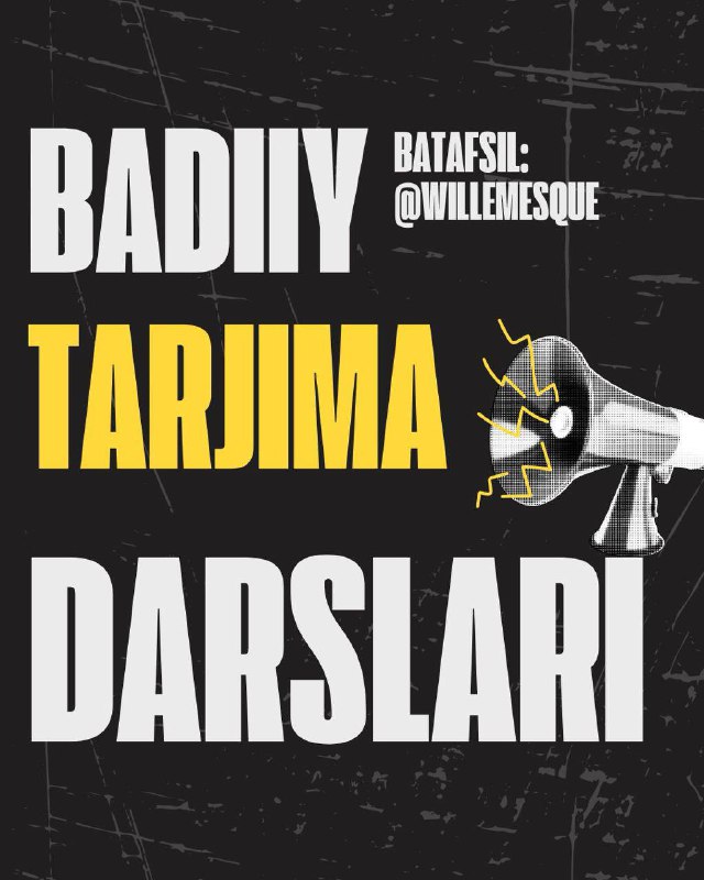 Badiiy Tarjima Darslariga Barcha Qiziquvchilarni Taklif …