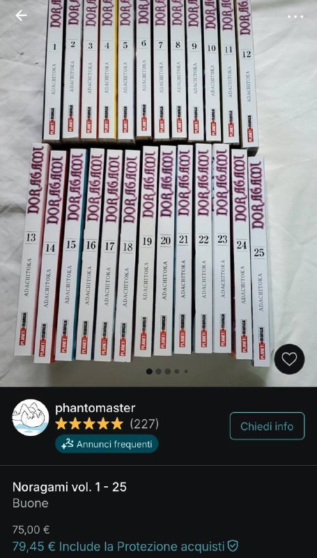 Noragami 1-25 a 75€