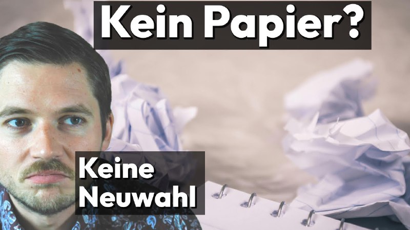 Bundeswahlleiterin: "Papiermangel" - Irre Ausreden gegen …