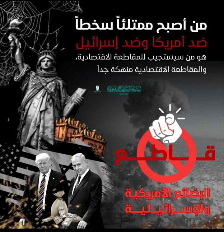 المقاطعة الاقتصادية للبضائع الأمريكية والإسرائيلية