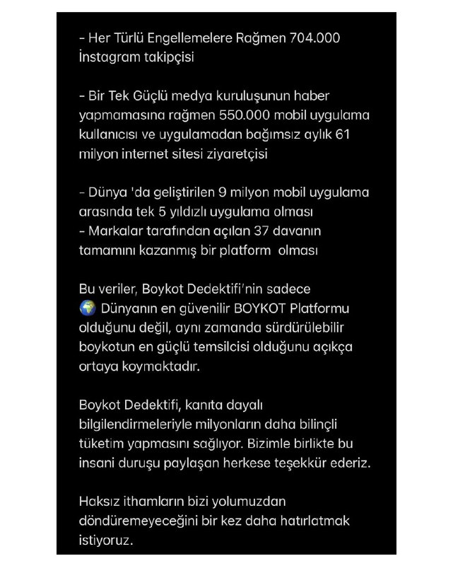 BOYKOT DEDEKTİFİ