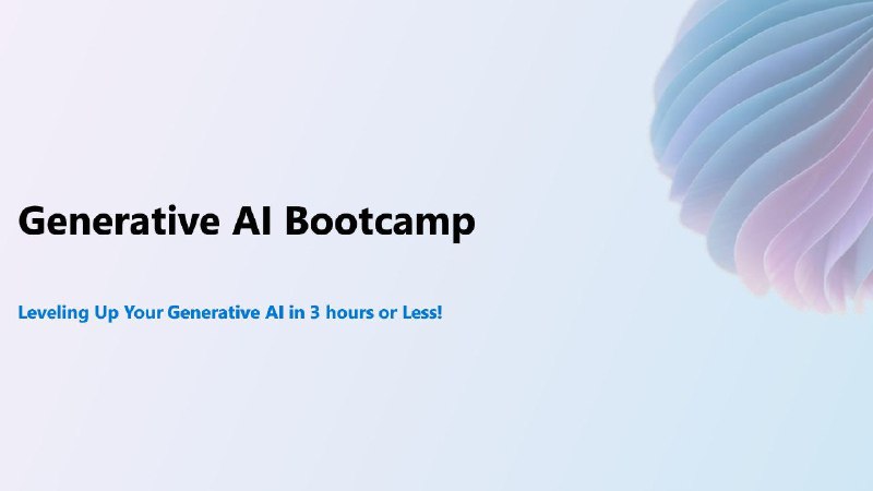 **Microsoft Generative AI Training Course** ***✍***