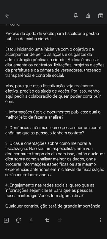 FISCALIZACAO E PARTICIPAÇÃO POPULAR NA ADMINISTRAÇÃO …