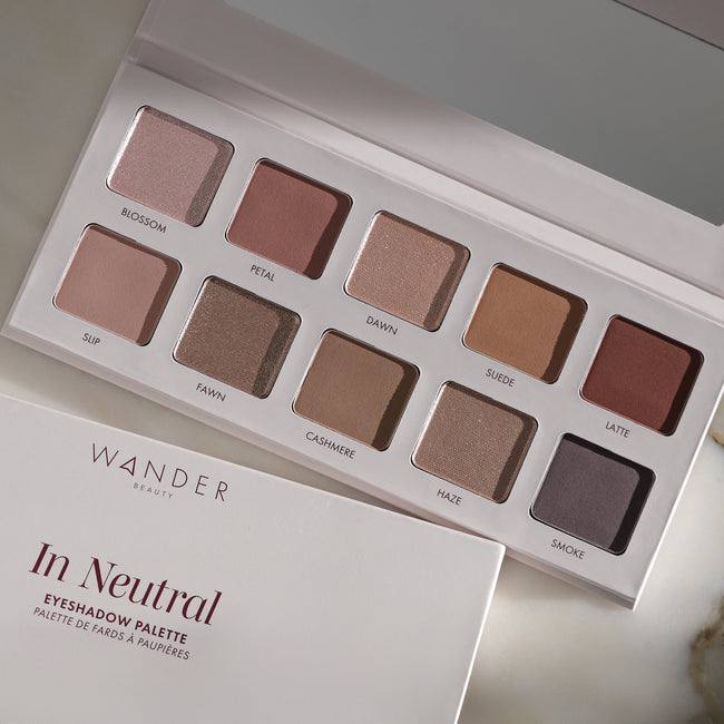 wander beauty in neutral eyeshadow palette