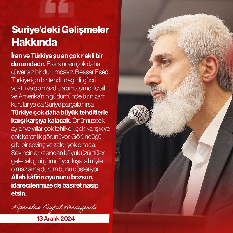 Alp Arslan Kuytul, Turkish religious speaker: