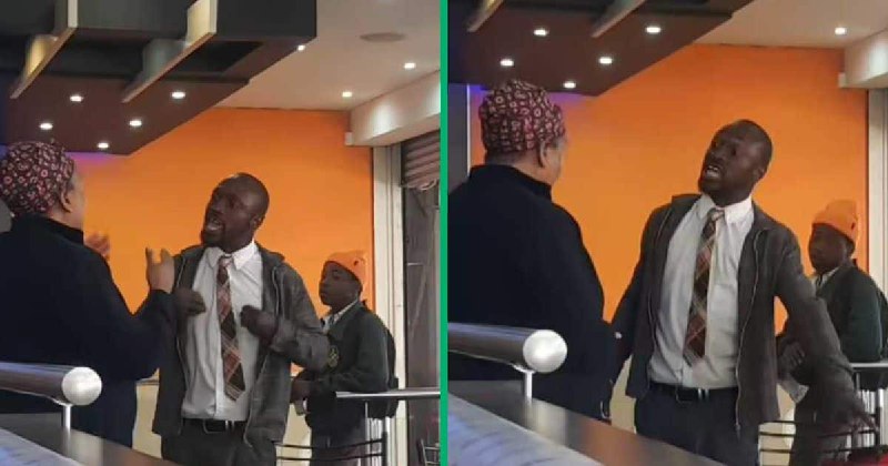 South African man causes scene at Chicken Licken in a video, Mzansi stunned