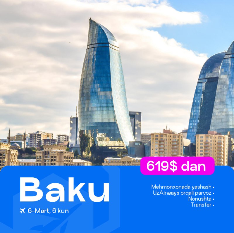 ***🇦🇿*** **Baku** — Kavkazning eng yirik …