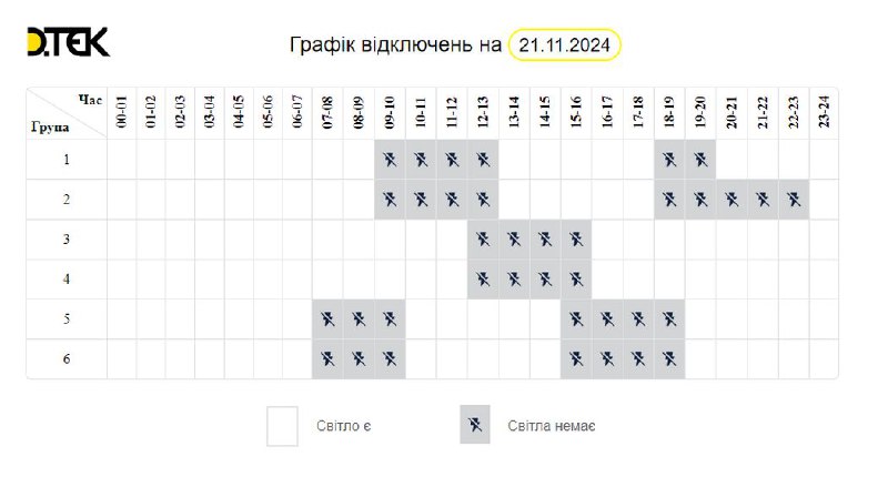 UPD. Актуальний графік змінено, він на …