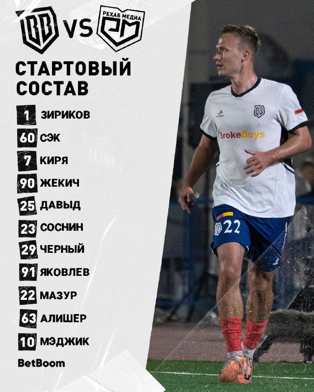 ***⚽️*** **Стартовый состав на первую игру …