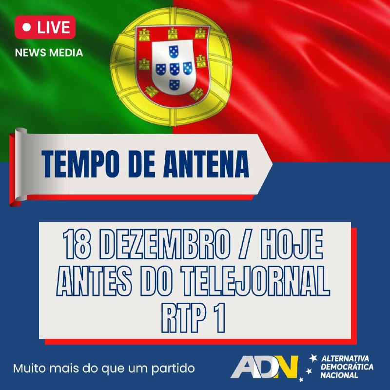 ***📌***Hoje, antes do Telejornal das 20h00, …