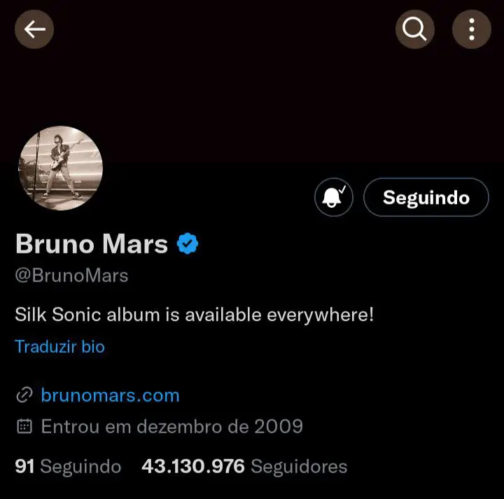 [**#ACTIVITY**](?q=%23ACTIVITY)**: Bruno Mars** acaba de remover …