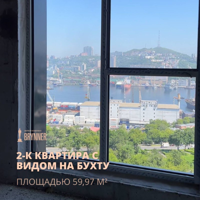 2-комнатная квартира площадью 59,97 м² с …