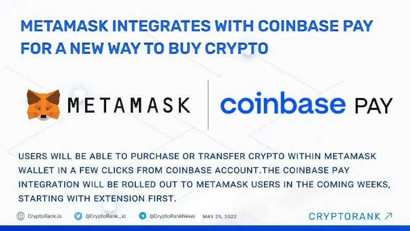 MetaMask integruje się z Coinbase Pay …