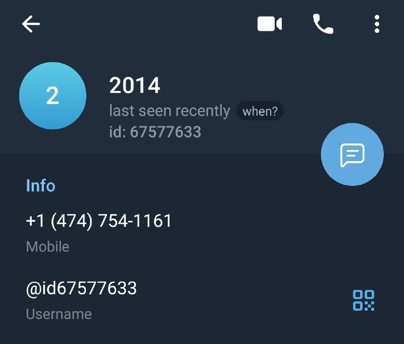 ~~telegram Account Created 2014