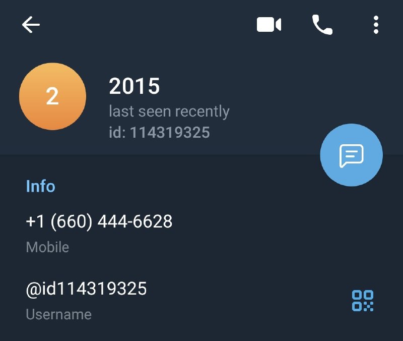 telegram Account Created 2015