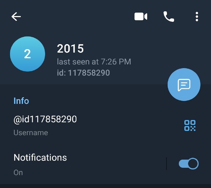 telegram Account Created 2015