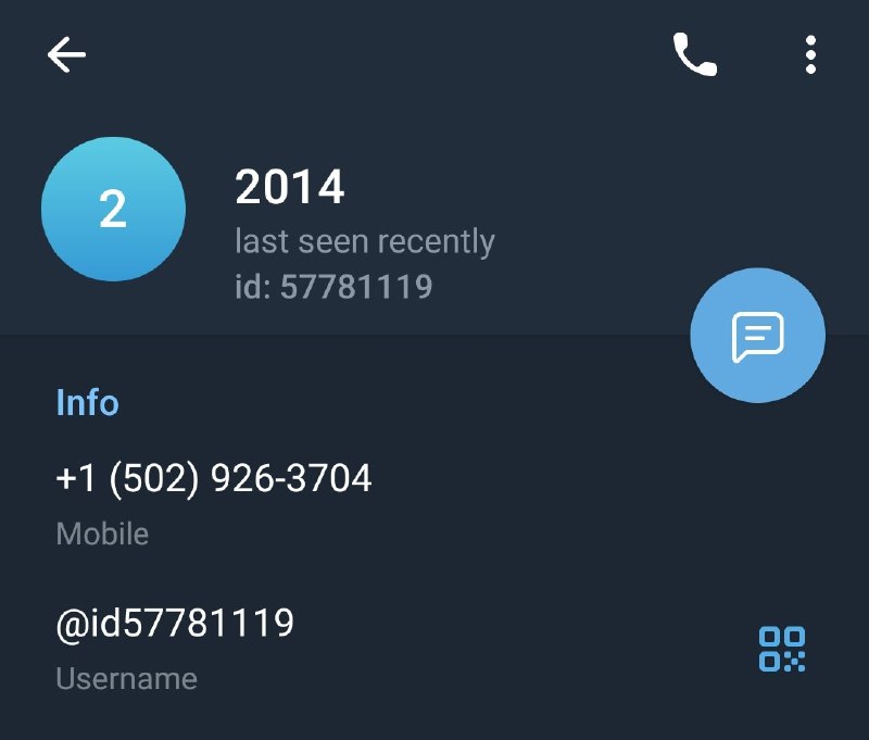 ~~telegram Account Created 2014