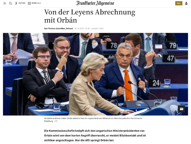 So sieht es laut FAZ übrigens …