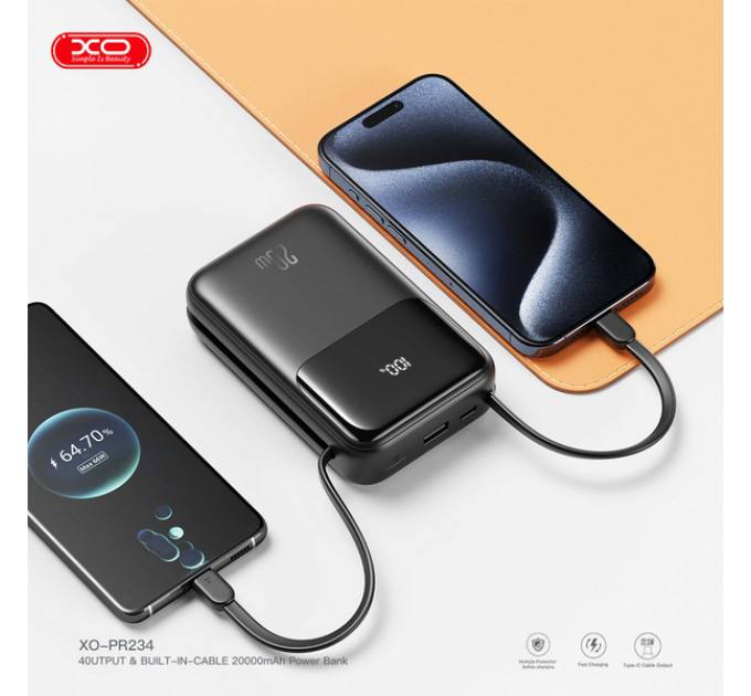 Зовнішній акумулятор Power Bank XO PR234 …