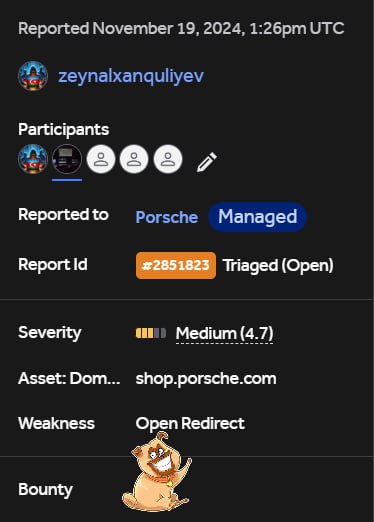 ***👀*** Porsche Open Redirect https://shop.porsche.com/api/auth/login-callback?returnTo=https://shop.porsche.com@zeynalxan.medium.com Reaksiya …