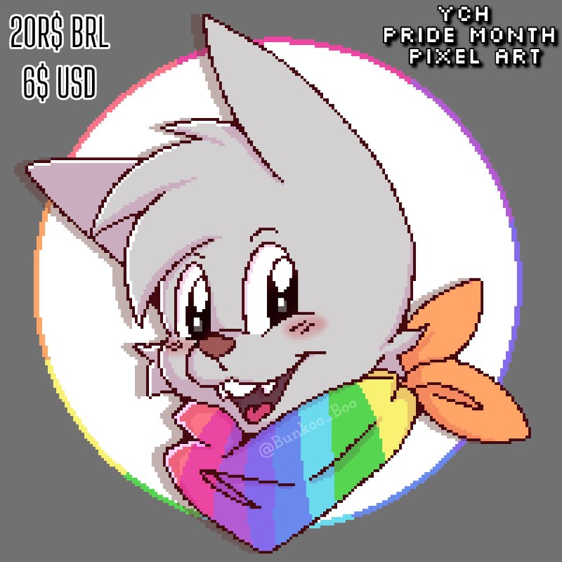 Ych pride month pixel art!