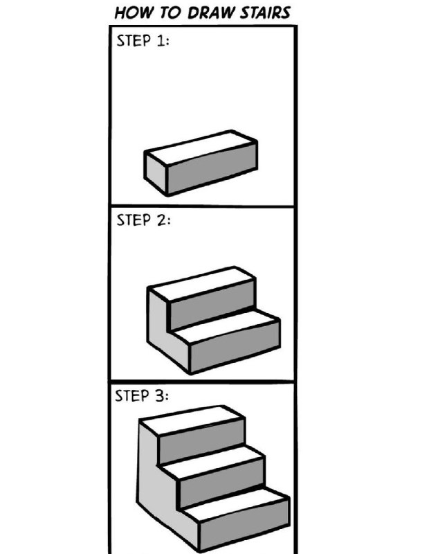 **How to draw stairs