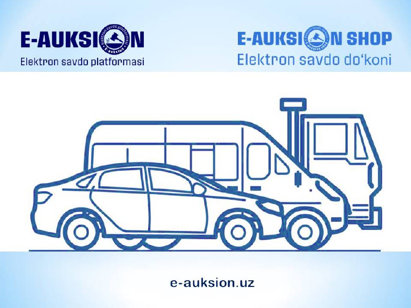 [**3434 ga**](https://e-auksion.uz/lots?group=2&amp;index=1&amp;page=1&amp;lt=0&amp;at=0&amp;order=0) **yaqin avtotransport vositalardan birini** …