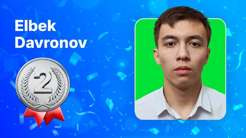 *****✨***** **Bizning faxrimiz – Elbek Davronov!**