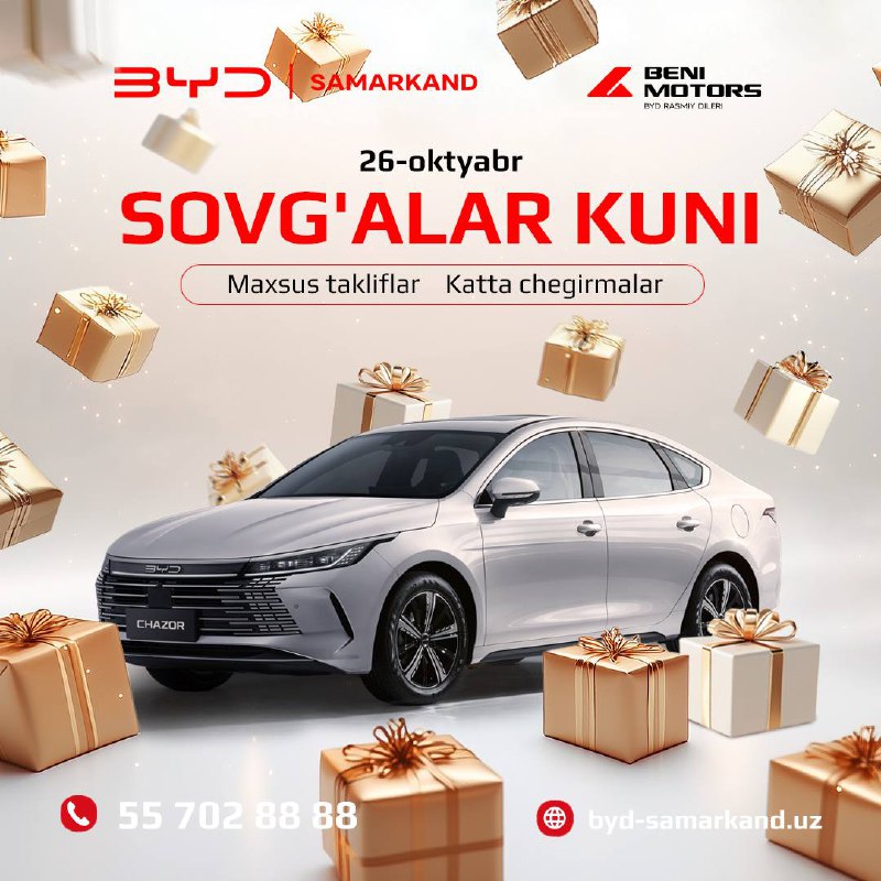 ***🎉***BYD Samarkandʼda mijozlar kuni!***🎉***