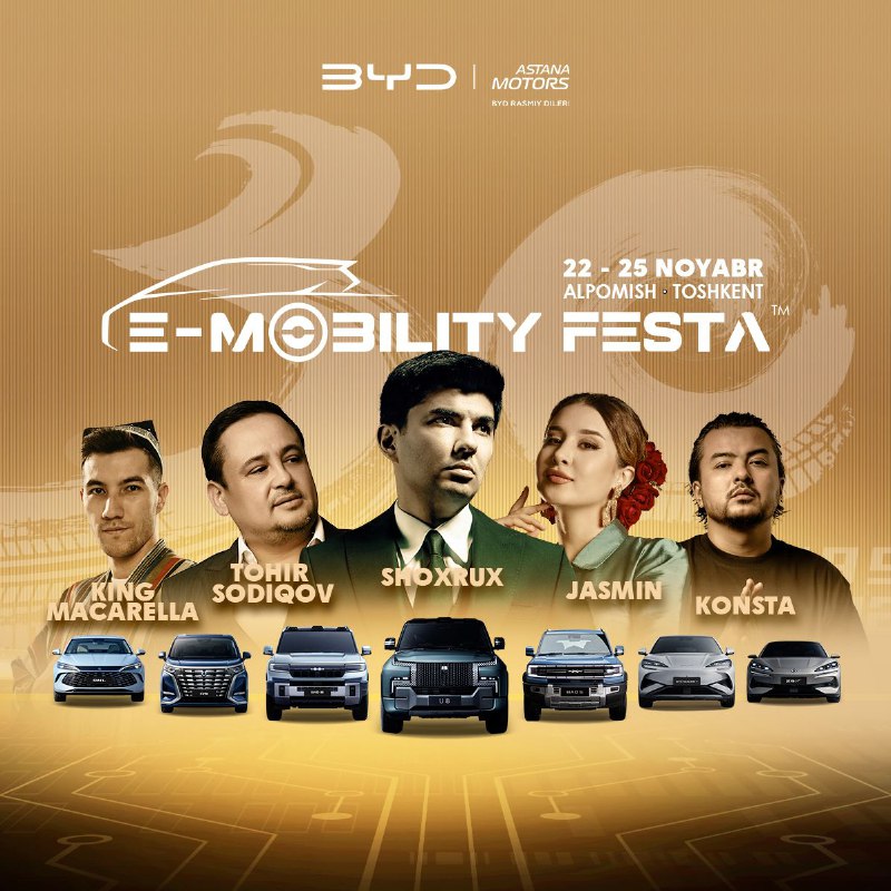 **BYD kompanyasi sizni е-Mobility Festa 2024 …