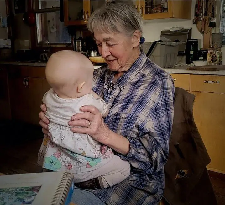 Old woman in her eighties living …