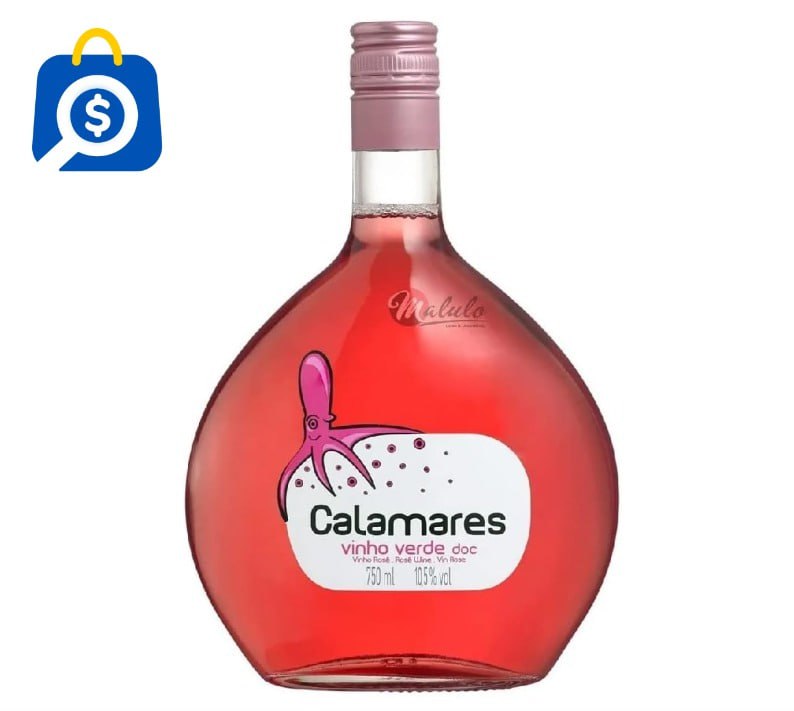 **Calamares Vinho Verde Português Rosé 750Ml