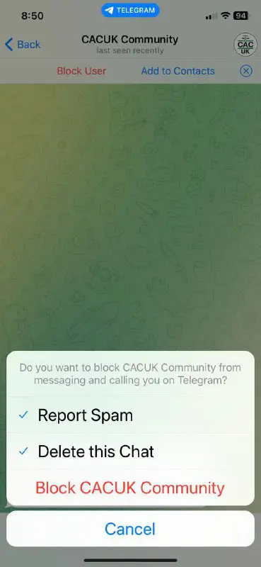 CACUK Support