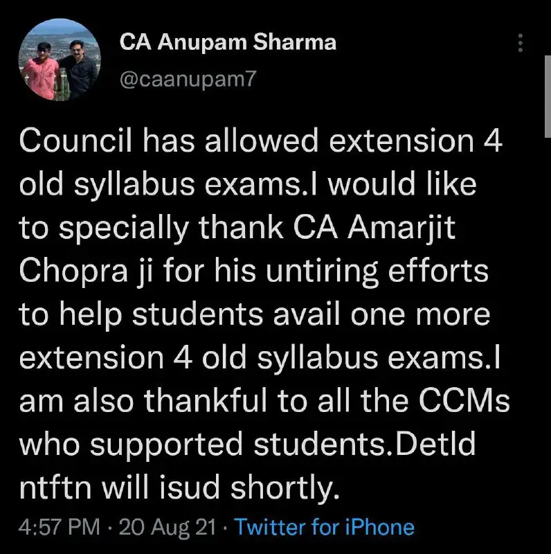 ***😍*****Congrats..***🥳*** Old Syllabus Extended for 1 …