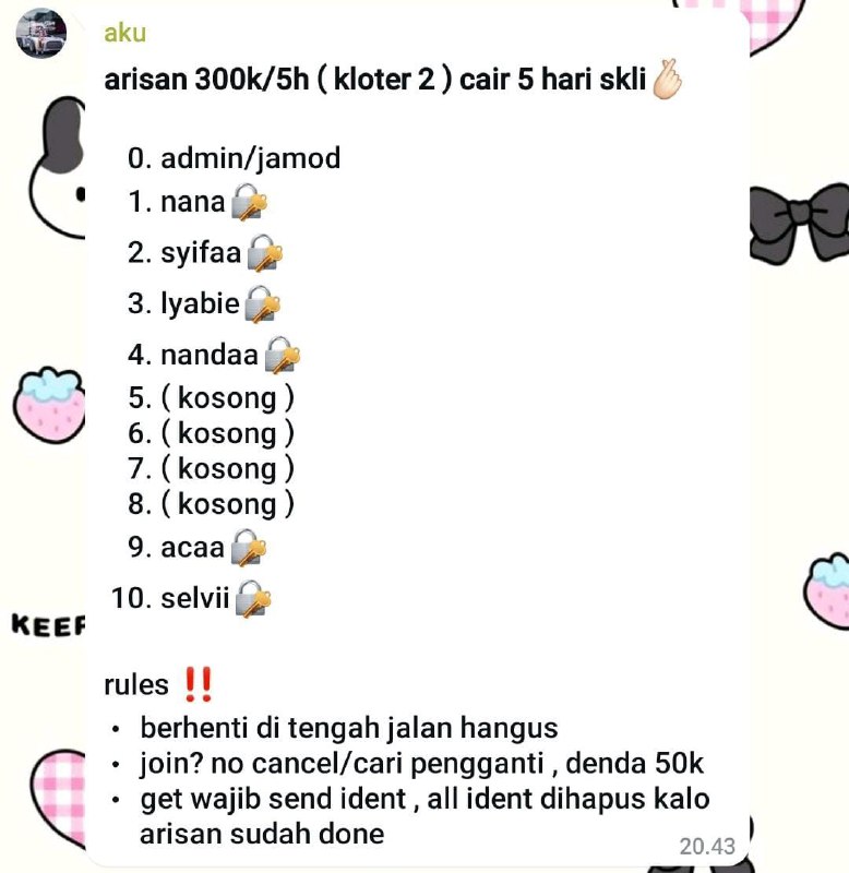 -4 sistem urut [@shenaaanjai](https://t.me/shenaaanjai)