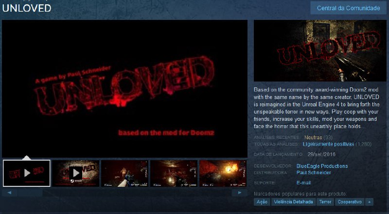 [[#PC](?q=%23PC)]***🔟******0️⃣*** *****🎮***** **UNLOVED** de graça no …