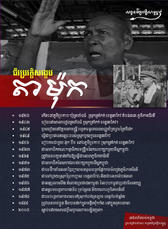 *****🔔***** **ជីវប្រវត្តិសង្ខេប ឈិត ជឿន ហៅ តា …