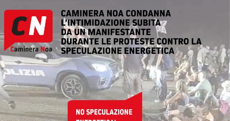 ***⚠️***Caminera Noa Condanna l’Atto di Intimidazione …